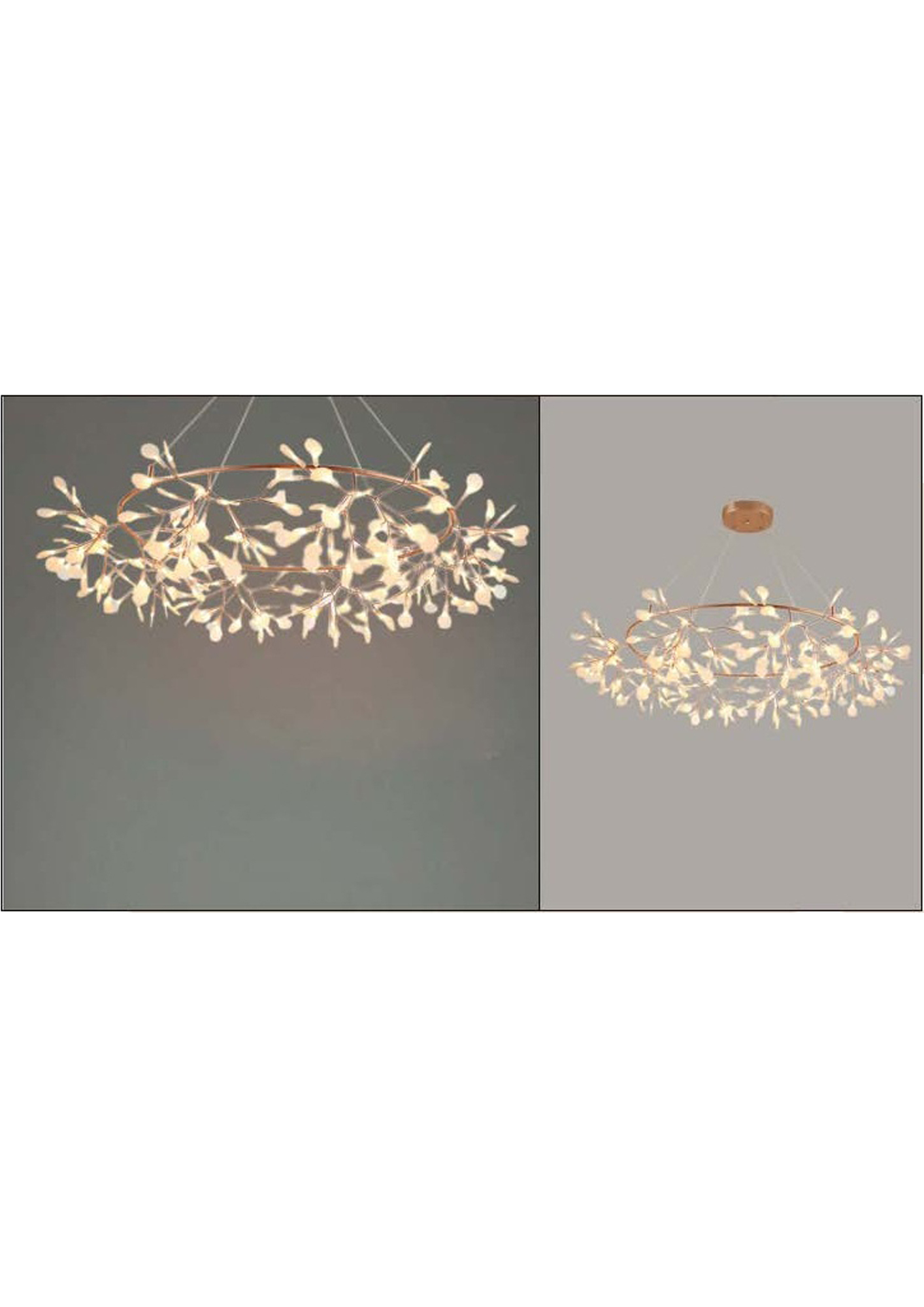 Beyond Lights - Leaf Branch Chandelier- GL